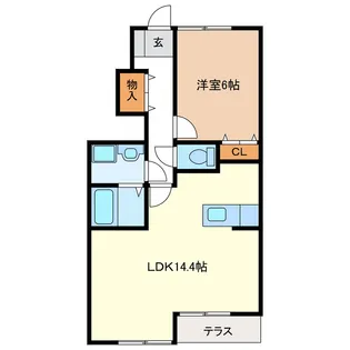 ブランシェ【1階】の間取り