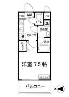 サジテリアス・ワイ【6階】の間取り