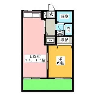 フォーブルいずみA・B棟【1階】の間取り
