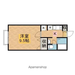 グランドサンB棟【1階】の間取り