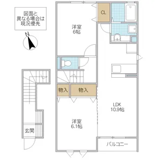 グランディール【2階】の間取り