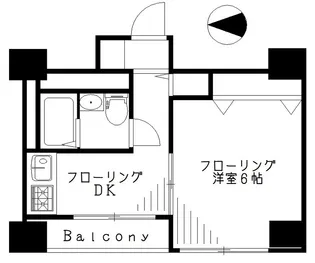 高円寺北コーポ【3階】の間取り