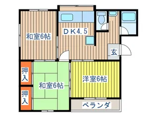 コーポ庄司【1階】の間取り
