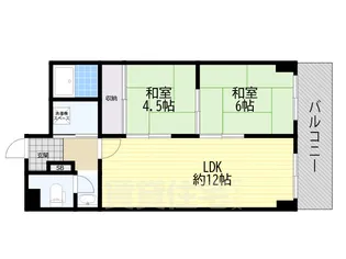 グリーンハイツ紫明園【2階】の間取り