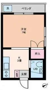 ハイツことぶき【2階】の間取り