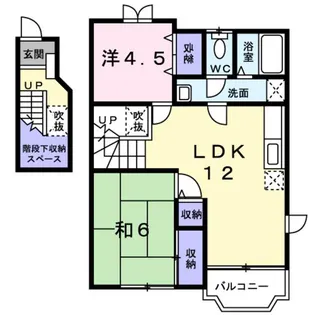 フィオーレ早島B【2階】の間取り
