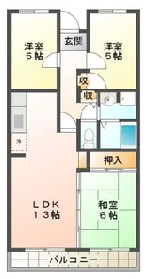 ベルII【1階】の間取り