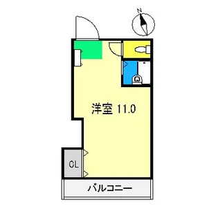 プラス1KEN【3階】の間取り