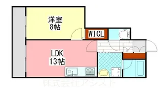 ティアラ東町【4階】の間取り