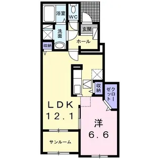 モルティIX【1階】の間取り