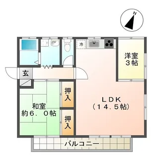 ノゾミハイツ【2階】の間取り