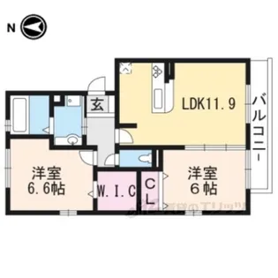MODENA野洲【2階】の間取り