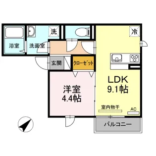カメリア メゾン【2階】の間取り