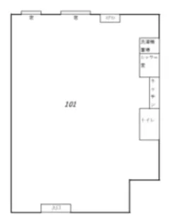 曙橋マンション【1階】の間取り
