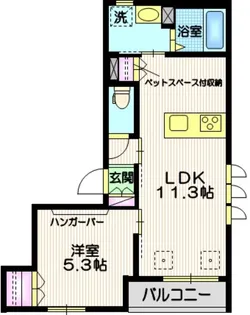 メゾンせせらぎ【4階】の間取り