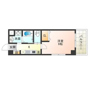 みおつくし堂島II【6階】の間取り