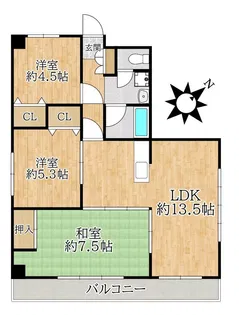 行徳第2マンション【4階】の間取り
