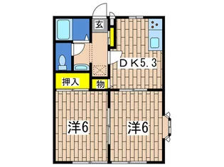 クレストハイム【1階】の間取り