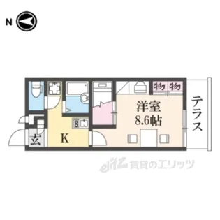 レオパレスLaVista【1階】の間取り