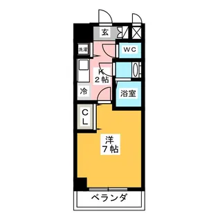 C’2 SQUARE【4階】の間取り