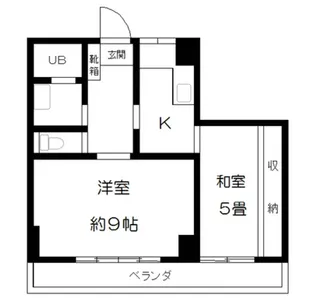 西新宿マンション【2階】の間取り