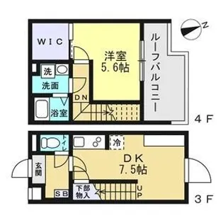 SOLASIA residence 千歳船橋II【3階】の間取り