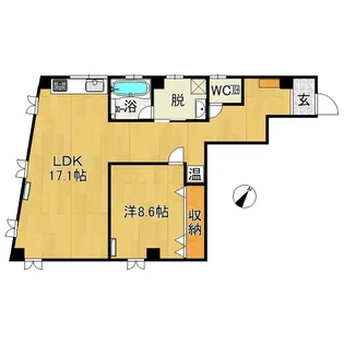 ロワイヤルユウ土手町II【2階】の間取り