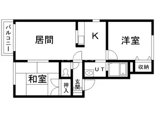 ドミール佃B棟【1階】の間取り
