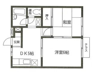 ふじハウス【1階】の間取り