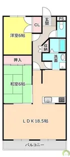 アップルコート【4階】の間取り
