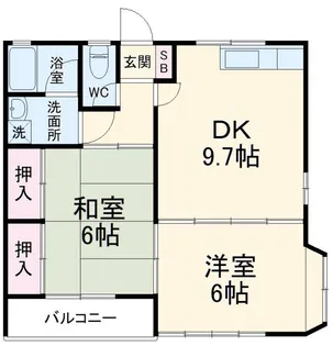 サンハイツ斉藤【1階】の間取り