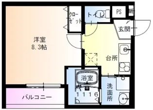 フジパレス堺南島【3階】の間取り