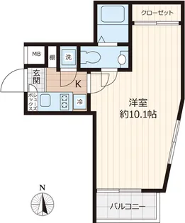 Beverly Home 下赤塚【5階】の間取り