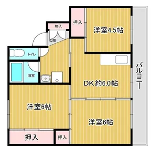 ビレッジハウス小浜3号棟【5階】の間取り