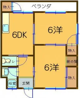 第一マンション【1階】の間取り