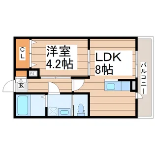 アンビシオン泉中央【3階】の間取り