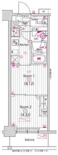 ガーラ・プレシャス練馬【2階】の間取り