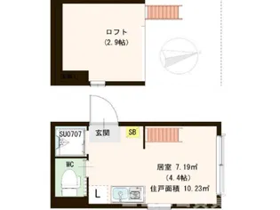 ハーモニーテラス高田馬場II【2階】の間取り