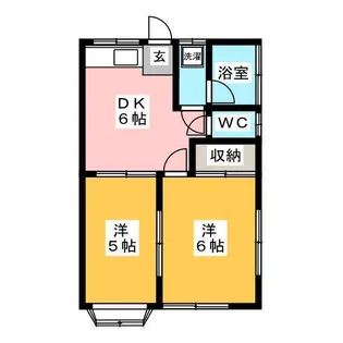 恵ハイツ【1階】の間取り