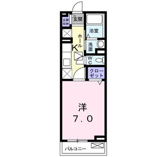 シャテーニュ・テラス【1階】の間取り