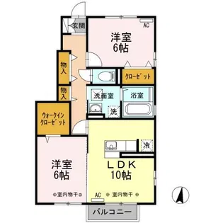 レガーロ大泉(Regalo大泉)【1階】の間取り
