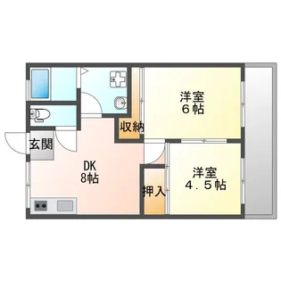 メゾンウィッシュ【1階】の間取り