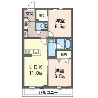 ヴィラ淡島III【1階】の間取り