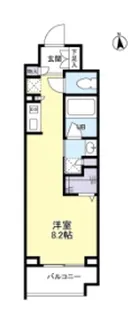 パークフラッツ中目黒【5階】の間取り