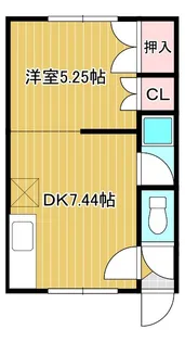 コーポ青葉【1階】の間取り