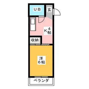 アジョイン日光A【2階】の間取り