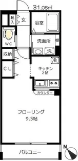 アバンシー緑町【3階】の間取り