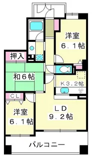 コスモ志村坂上パークビュー【2階】の間取り