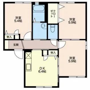 プレミール【1階】の間取り