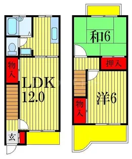 千葉県船橋市山手3【一戸建】の間取り